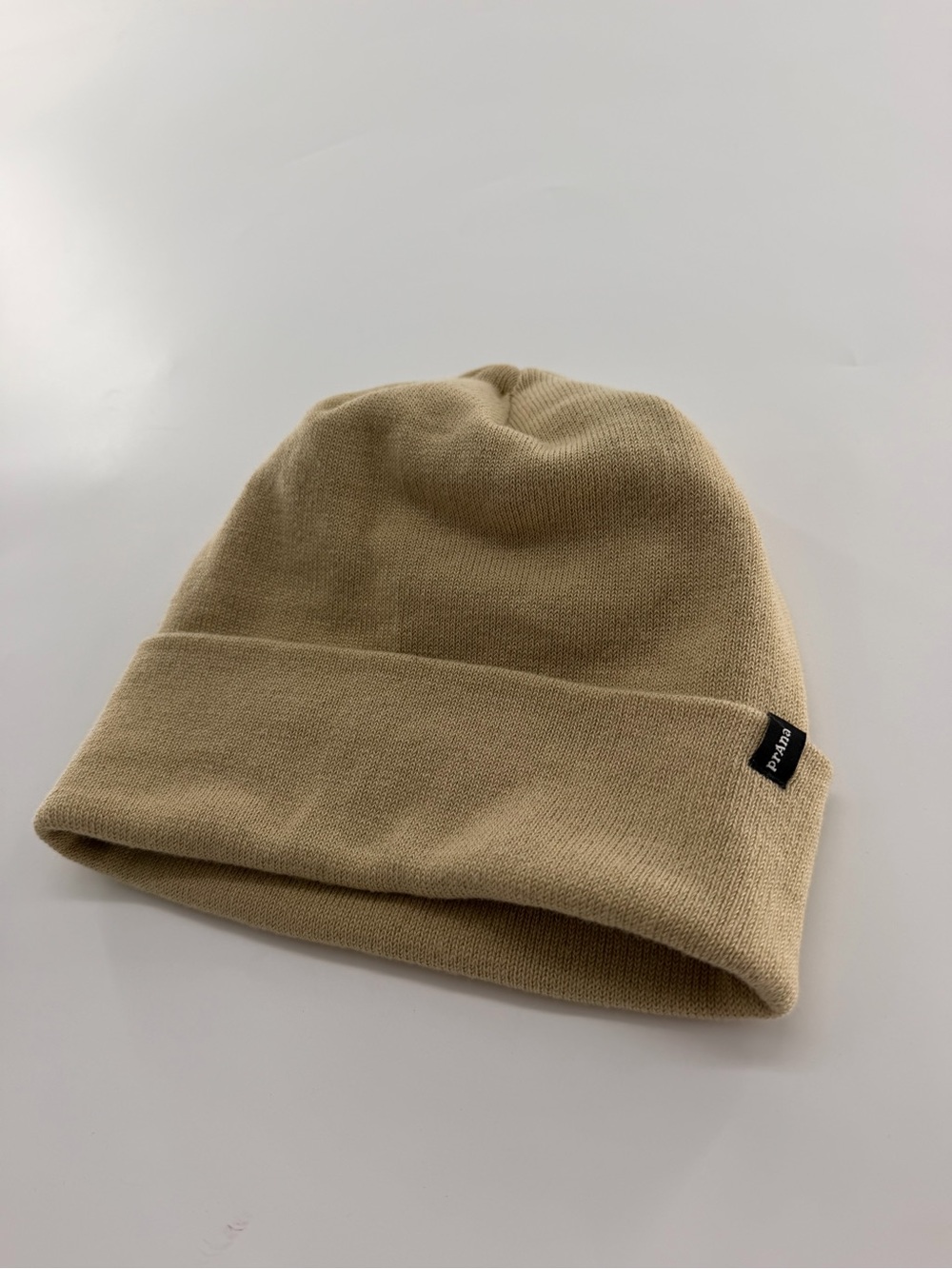PrAna Flip it Beanie Men’s Women’s Cream Tan Hat Warm Winter Prana One Size